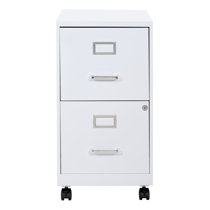 White filing deals cabinet with lock